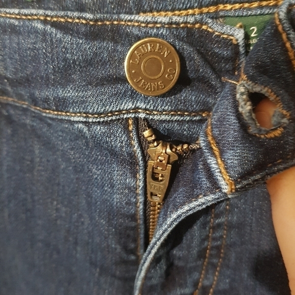 Lauren Ralph Lauren Modern Skinny Low Rise Blue Jeans. - Picture 7 of 12